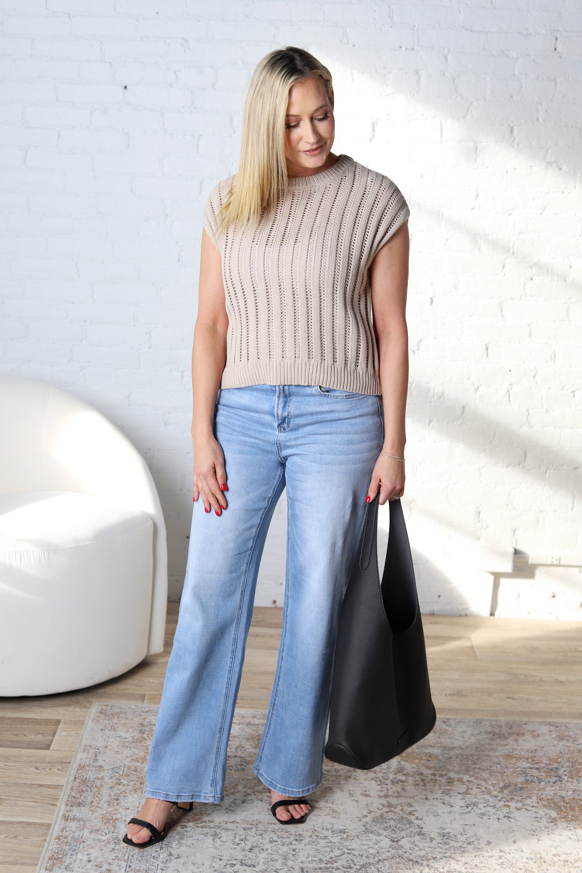 Nolan Super High Rise Straight Leg Denim FINAL SALE