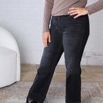 Nori Wash Black Wide Leg - Risen Jeans
