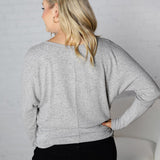 Nova Basic Long Sleeve Dolman - H. Grey