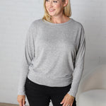 Nova Basic Long Sleeve Dolman - H. Grey