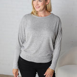 Nova Basic Long Sleeve Dolman - H. Grey