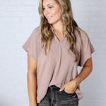 Nyelle V-Neck Blouse Top - CoCo
