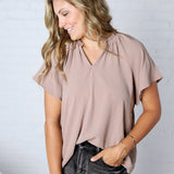 Nyelle V-Neck Blouse Top - CoCo