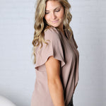 Nyelle V-Neck Blouse Top - CoCo