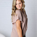 Nyelle V-Neck Blouse Top - CoCo