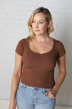 Nyla Asymmetrical Rib Knit Top
