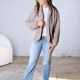 Nyla Thermal Fleece Jacket w/ Pockets - Earth Grey