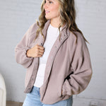 Nyla Thermal Fleece Jacket w/ Pockets - Earth Grey