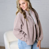 Nyla Thermal Fleece Jacket w/ Pockets - Earth Grey