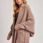 Nysa Blanket Wrap Cardigan - Latte