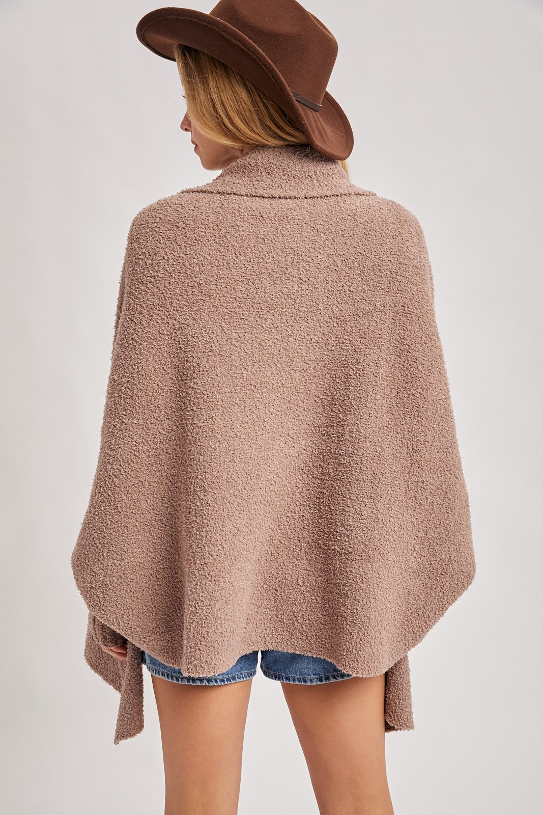Nysa Blanket Wrap Cardigan - Latte