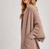 Nysa Blanket Wrap Cardigan - Latte FINAL SALE