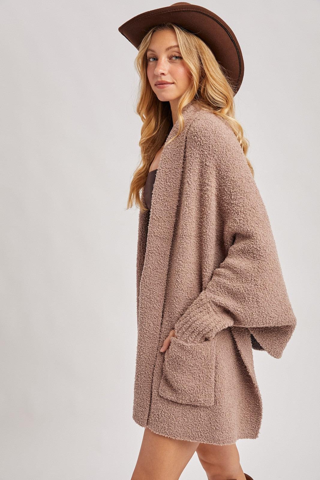 Nysa Blanket Wrap Cardigan - Latte FINAL SALE