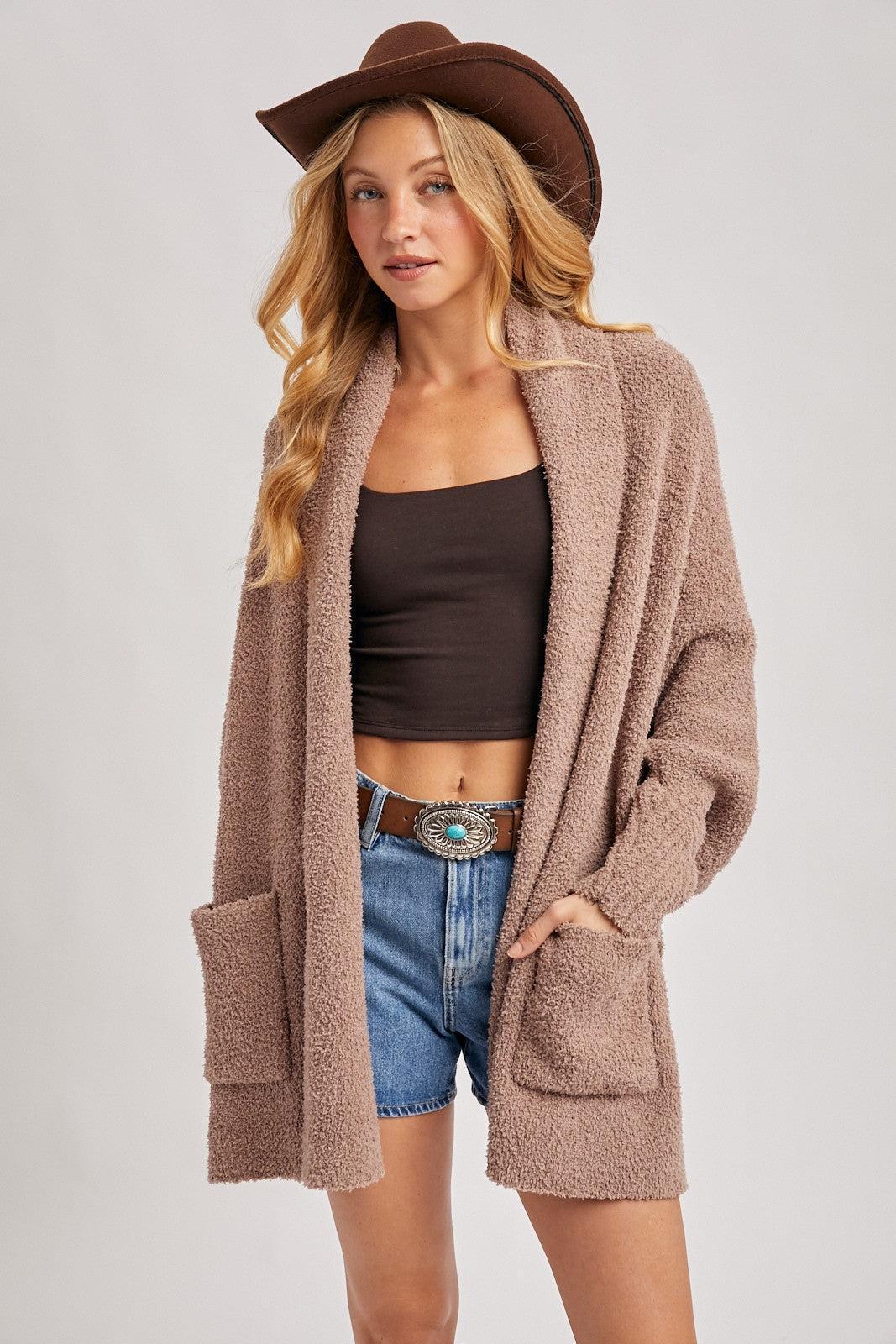 Nysa Blanket Wrap Cardigan - Latte FINAL SALE