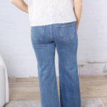 Odette Super HR Wide Leg Denim - Medium Wash FINAL SALE