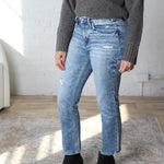 Oliver High Rise Slim Straight Crop Jeans - Conveniently