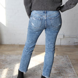 Oliver High Rise Slim Straight Crop Jeans - Conveniently FINAL SALE