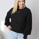 Olivette Knit Sweater Pullover - Black