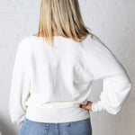Olivette Knit Sweater Pullover - Ivory FINAL SALE