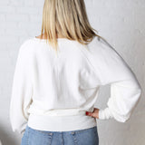 Olivette Knit Sweater Pullover - Ivory FINAL SALE