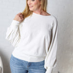 Olivette Knit Sweater Pullover - Ivory FINAL SALE