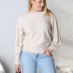 Olivette Knit Sweater Pullover - Oatmeal FINAL SALE