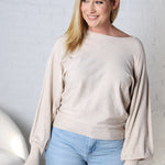 Olivette Knit Sweater Pullover - Oatmeal FINAL SALE