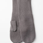 Open Slit Mittens - Grey - FINAL SALE