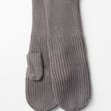 Open Slit Mittens - Grey - FINAL SALE