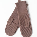 Open Slit Mittens - Mocha - FINAL SALE