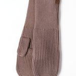 Open Slit Mittens - Mocha - FINAL SALE