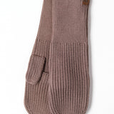 Open Slit Mittens - Mocha - FINAL SALE