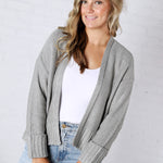 Palmer Lightweight Knit Sweater Cardigan - Mint FINAL SALE