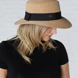 Panama Piper Straw Hat - Black