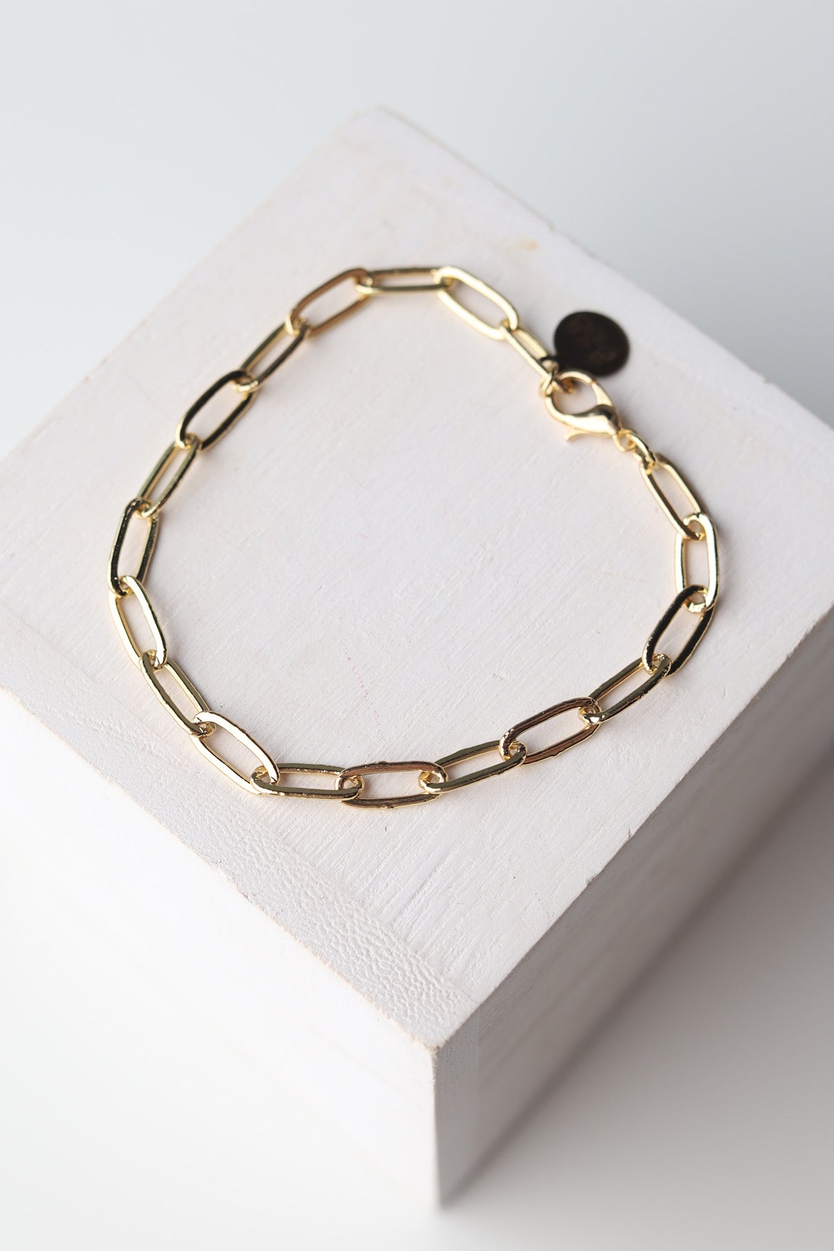 Paperclip Chain Bracelet - Gold - Baubles + Bobbies