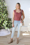 Pari Sweetheart Knit Top