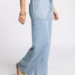 Pearla Pants - Blue Chambray