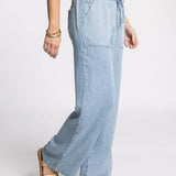 Pearla Pants - Blue Chambray FINAL SALE