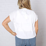 Perry Cap Sleeve Blouse - Off White