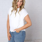 Perry Cap Sleeve Blouse - Off White