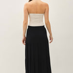 Petra Smocked Waist Tiered Maxi Skirt