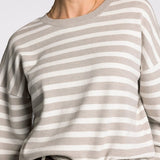 Preston Sweater - Ivory/Taupe