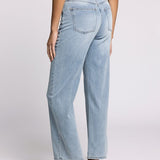 Avery High Rise Straight Jeans - Light Wash