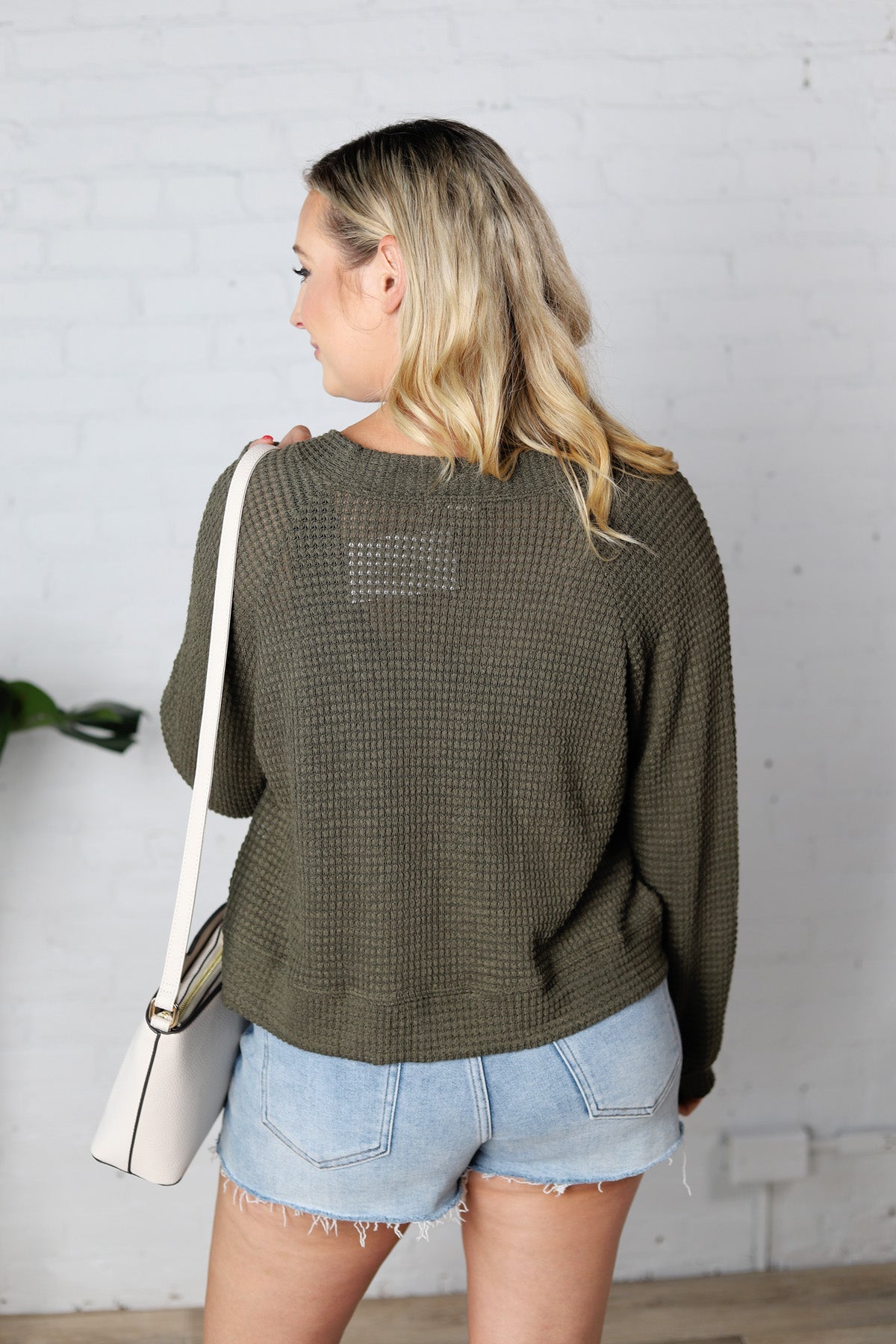 Piper Olive Button Up Cardigan