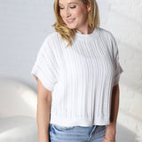 Piper Soft Short Sleeve Sweater Top