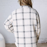 Plaid Trucker Jacket by Z Supply - Crystal Grey