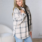 Plaid Trucker Jacket by Z Supply - Crystal Grey