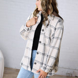 Plaid Trucker Jacket by Z Supply - Crystal Grey
