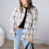 Plaid Trucker Jacket by Z Supply - Crystal Grey