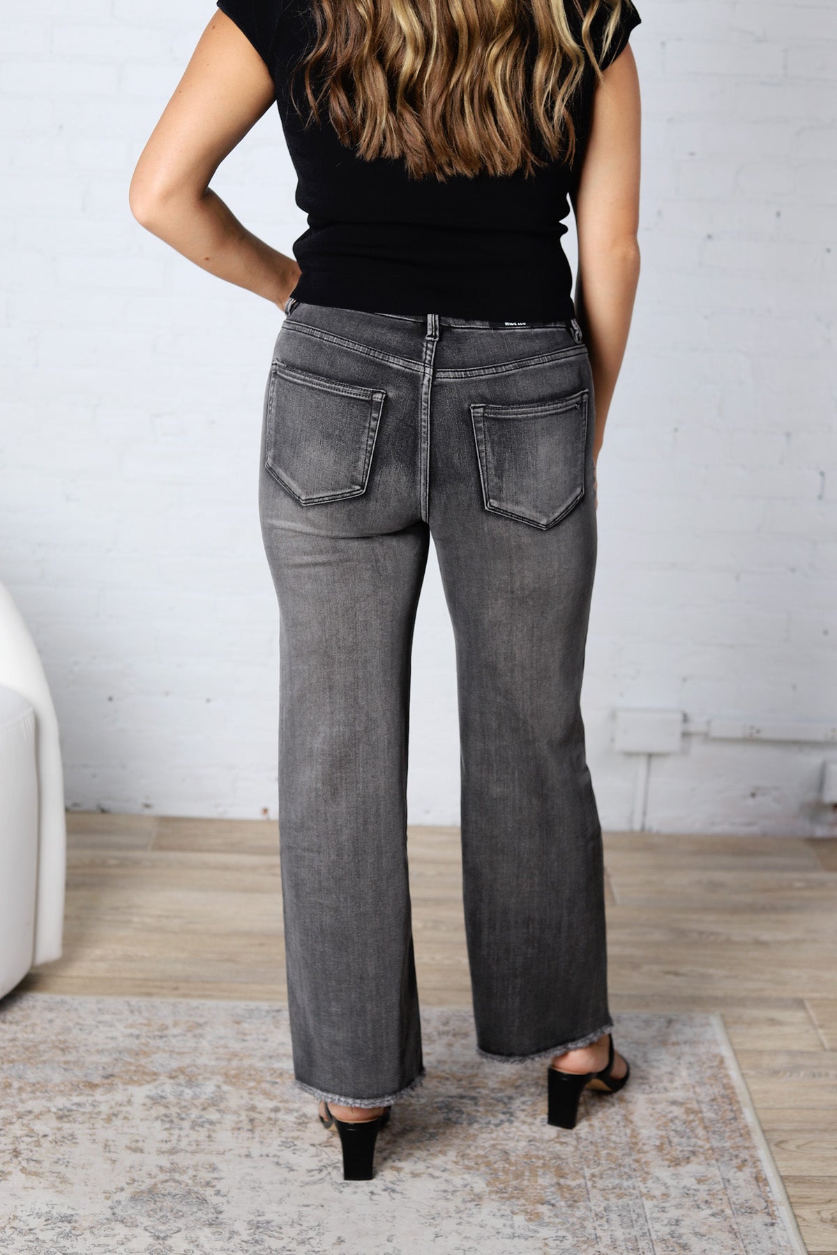 Presley Super Soft Wide Leg - Dark Grey
